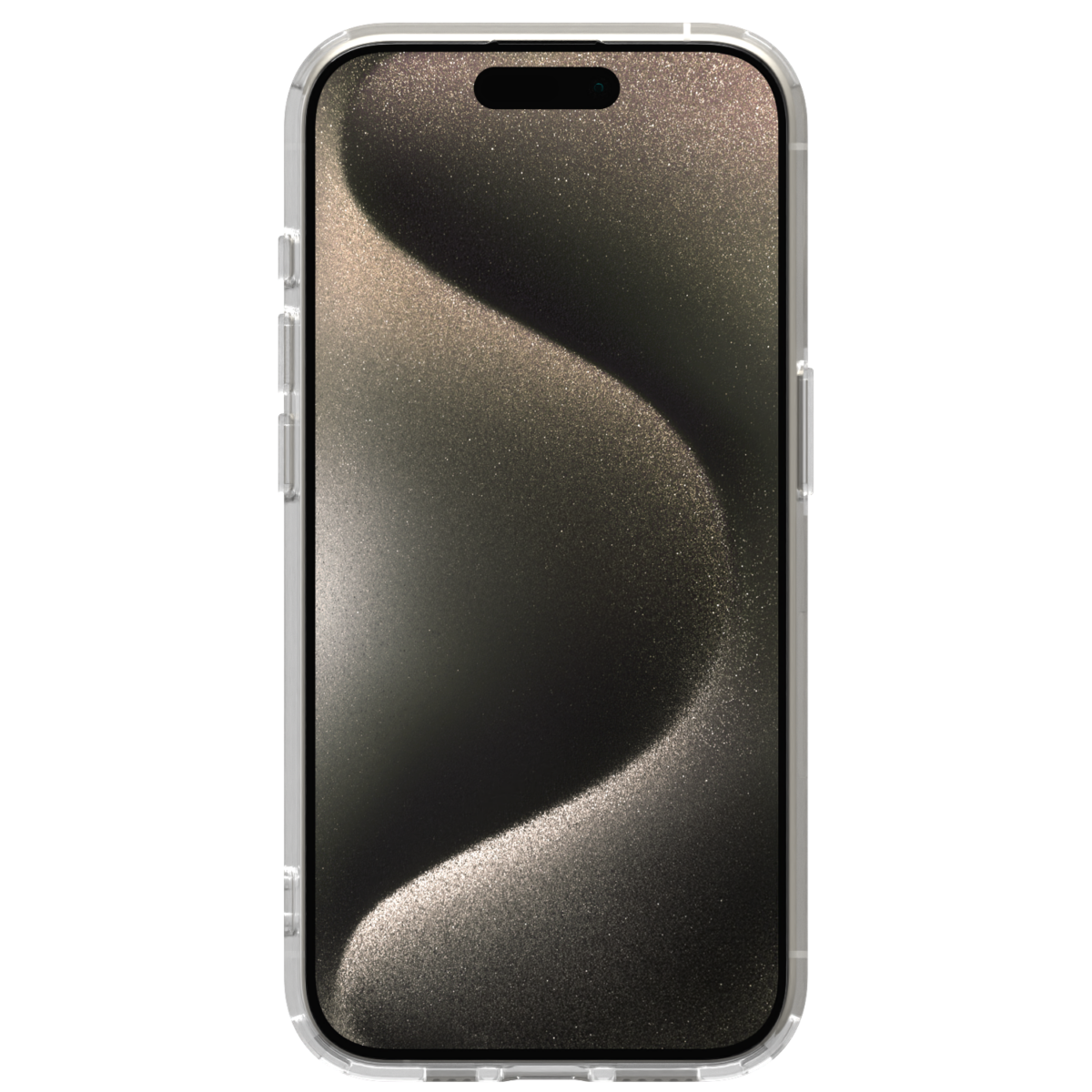 Image of the Āsenaru Lite Hybrid Case, a slim 1.3mm iPhone case with transparent TPU bumpers and a rigid polycarbonate back, showcasing full protection and MagSafe compatibility.