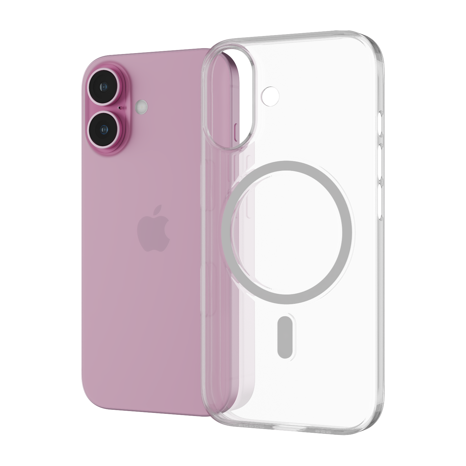 The Āsenaru Airlite Magsafe Thin Case, a crystal-clear polycarbonate case for iPhone, with a 0.5mm thickness, providing slim and unobtrusive protection with magsafe compatibility.