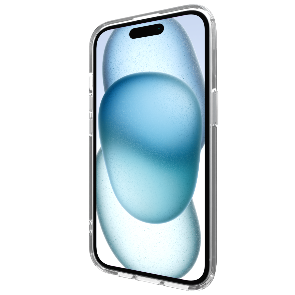 Image of the Āsenaru Lite Hybrid Case, a slim 1.3mm iPhone case with transparent TPU bumpers and a rigid polycarbonate back, showcasing full protection and MagSafe compatibility.