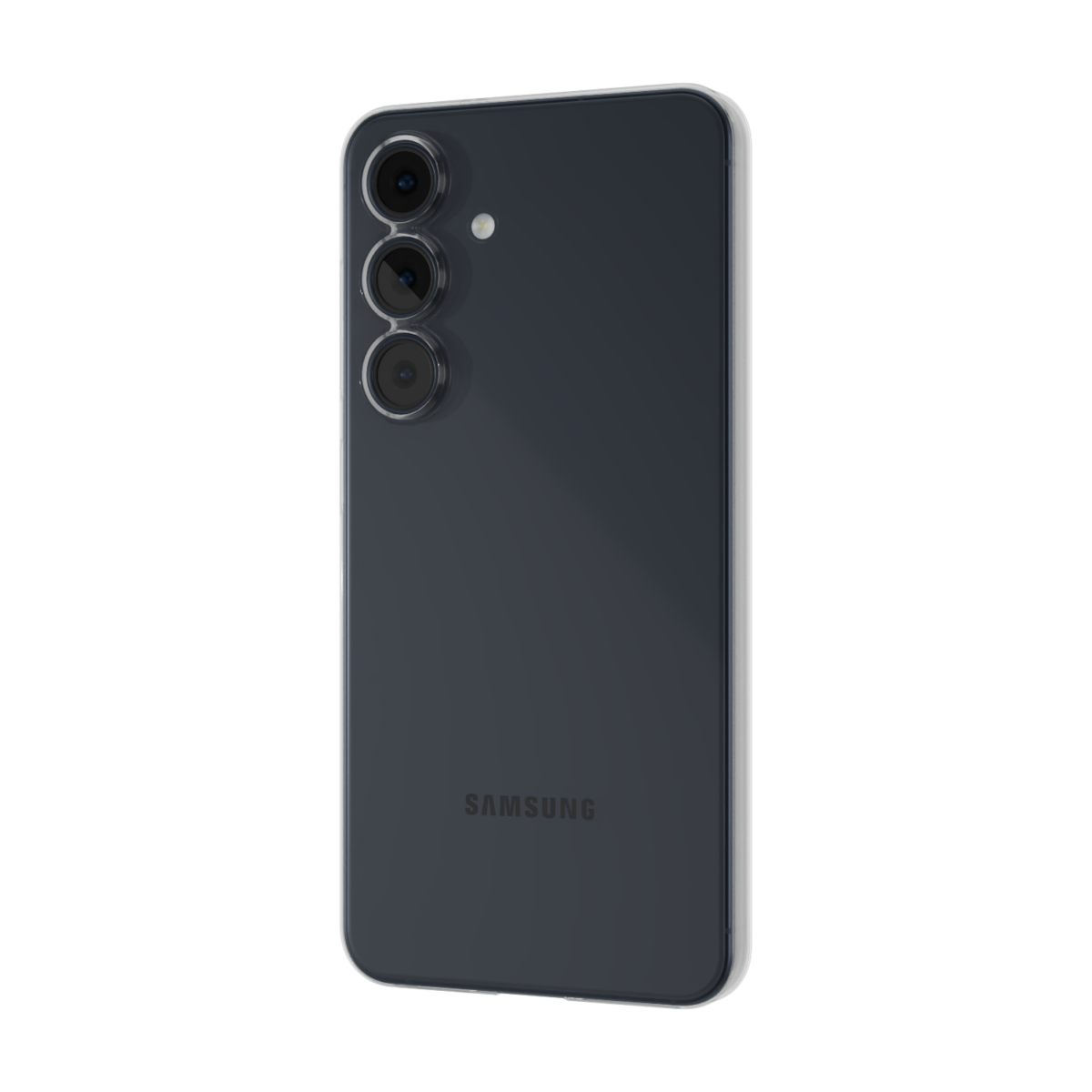 The Āsenaru Signature Super Slim Case, an ultra-thin 0.35mm Galaxy S25 case available in multiple colors, designed to provide sleek, minimalist protection with raised edges around the screen and camera.